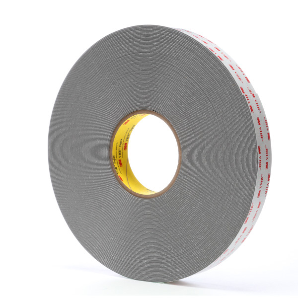 3M RP45 Vhb Foam Tape - 1" X 36 Yds., 45 MIL, Gray, 9 Rolls/Case