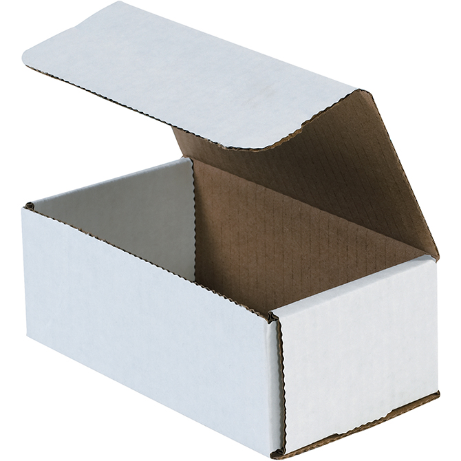 6.5 X 3.625 X 2.5" White Corrugated Mailer, 50 Mailers/Bundle