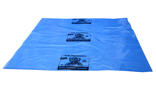 24 X 30" Vci Flat Bag - 4 MIL, Blue, Extruded, Defender, 250/Case