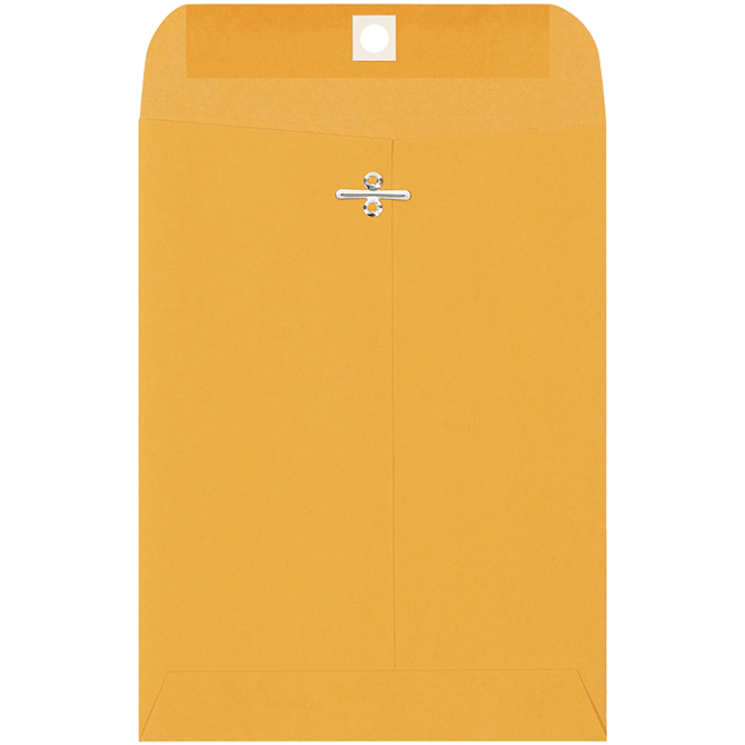 6.5 X 9.5" Clasp Envelopes, Kraft, 1000/Case