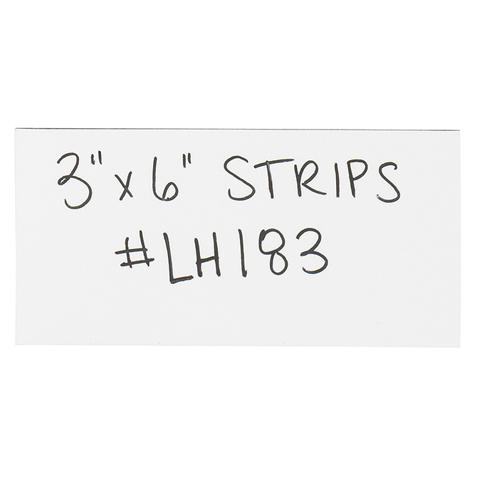 3 X 6" Warehouse Labels - Magnetic Strips, White, 25/Case