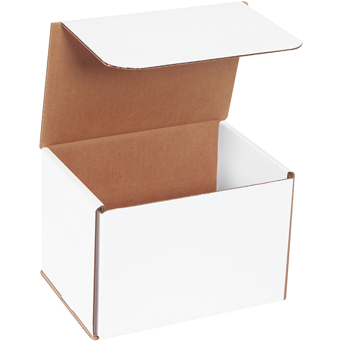 7 X 5 X 5" White Corrugated Mailer, 50 Mailers/Bundle