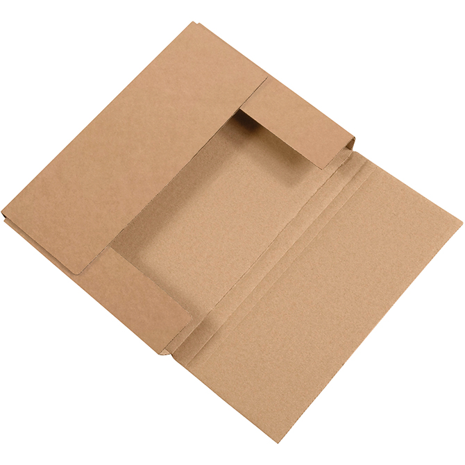 11.125 X 8.625 X 4" Kraft Easy-Fold Mailer, 50 Mailers/Bundle