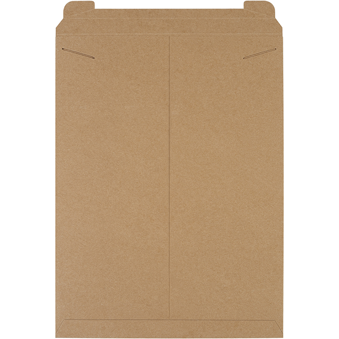 18 X 24" Tab Locking Rigid Flat Mailer, Kraft, 50/Case
