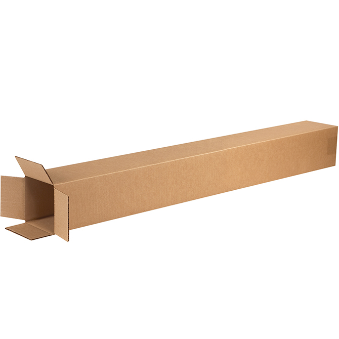 4 X 4 X 40" ECT-32 RSC Corrugated Box, 25 Boxes/Bundle