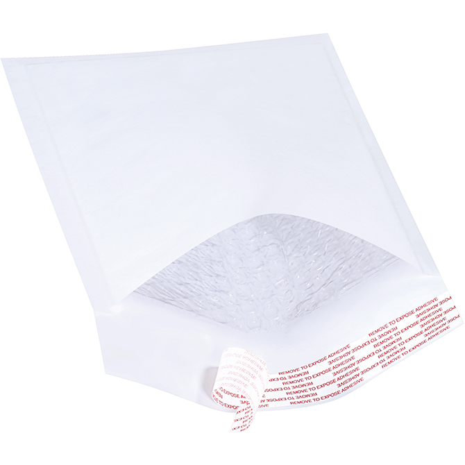 #0 - 6 X 10" Self-Seal Bubble-Lined Mailer, White, 250/Case