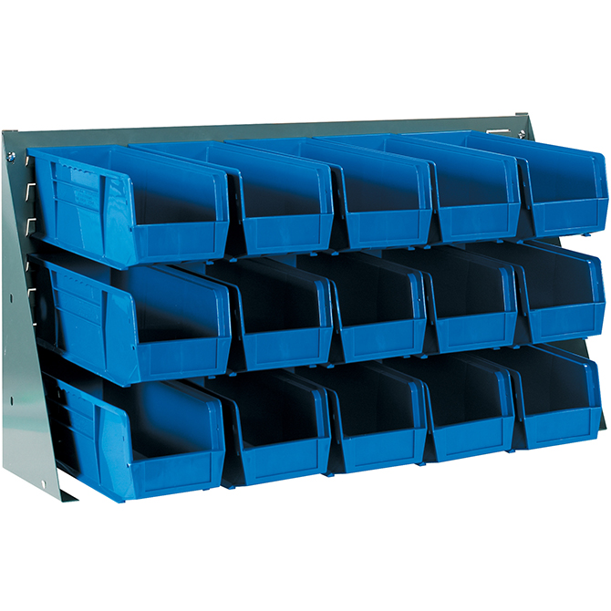 36 X 8 X 19" Bench Rack Bin Organizer