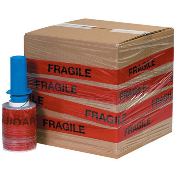 Goodwrappers Identi-Wrap - 5", 80 Gauge, 500 FT., "Fragile", 6 Rolls/Case