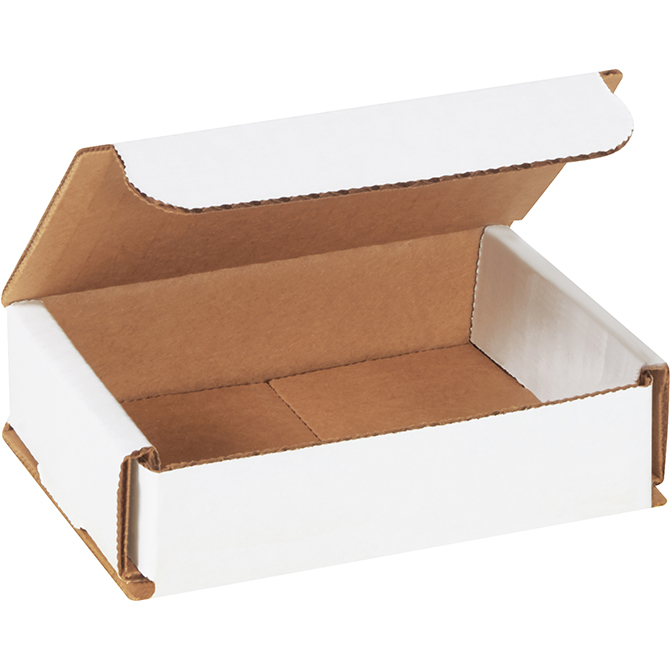 4 X 3 X 1" White Corrugated Mailer, 50 Mailers/Bundle
