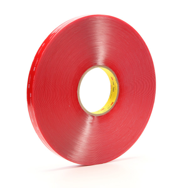 3M 4905 Vhb Foam Tape - 1" X 72 Yds., 20 MIL, Clear, 2 Rolls/Case