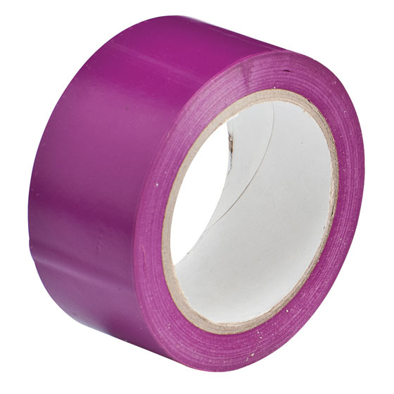 Achem ST419 Color Vinyl Tape - 1/2" X 36 Yds., Purple, 72 Rolls/Case