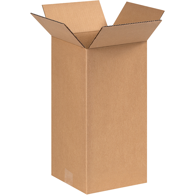 8 X 8 X 16" ECT-32 RSC Corrugated Box, 25 Boxes/Bundle