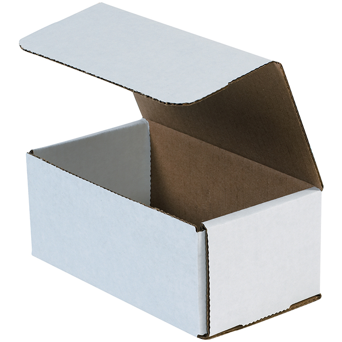 7 X 4 X 3" White Corrugated Mailer, 50 Mailers/Bundle