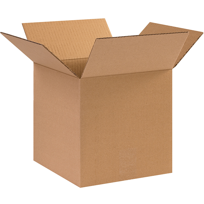 10 X 10 X 10" ECT-44 Heavy Duty RSC Corrugated Box, 25 Boxes/Bundle