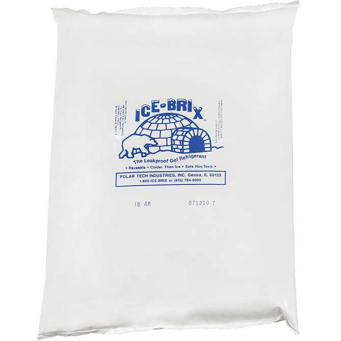 10.25 X 8 X 1.50" - 48 OZ. Ice-Brix&trade; Cold Packs, 6 Each/Case