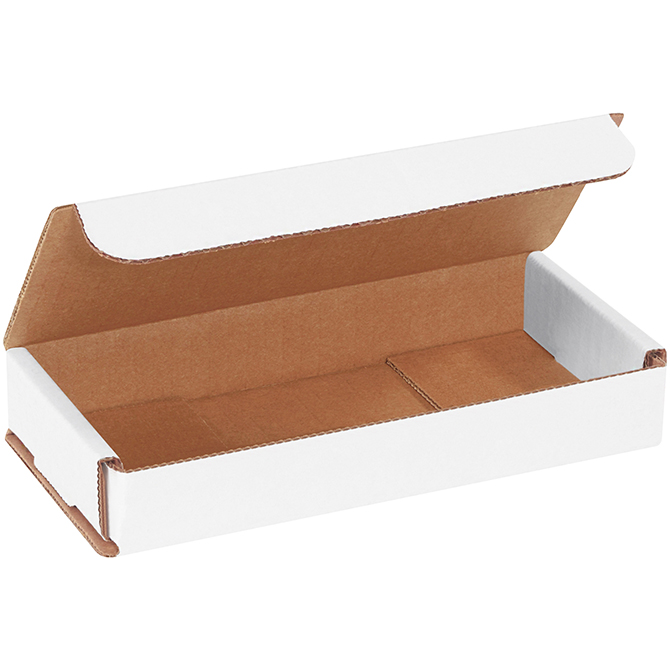 7 X 3 X 1" White Corrugated Mailer, 50 Mailers/Bundle