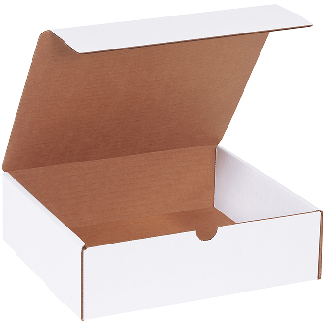 10 X 9 X 3" White Literature Mailer, 50 Mailers/Bundle