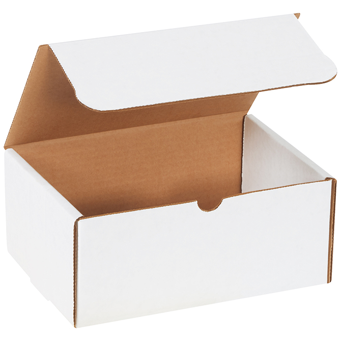 8 X 7 X 4" White Literature Mailer, 50 Mailers/Bundle