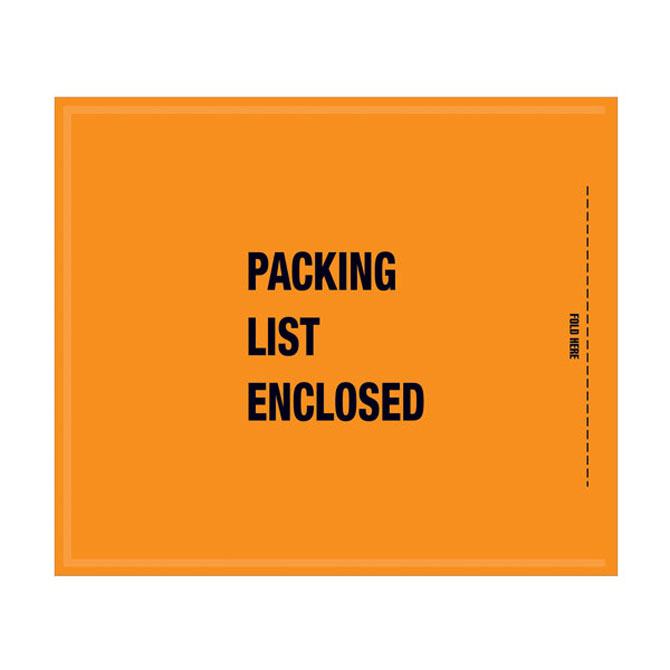 Packing List Envelopes - 8.5 X 10", MIL-Spec, "Packing List Enclosed", 1000/Case