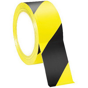 Harris Industries 3" X 1000' Barricade Tape- Black/Yellow Alternate Stripe, 4 MIL, Polyethylene Bt Series
