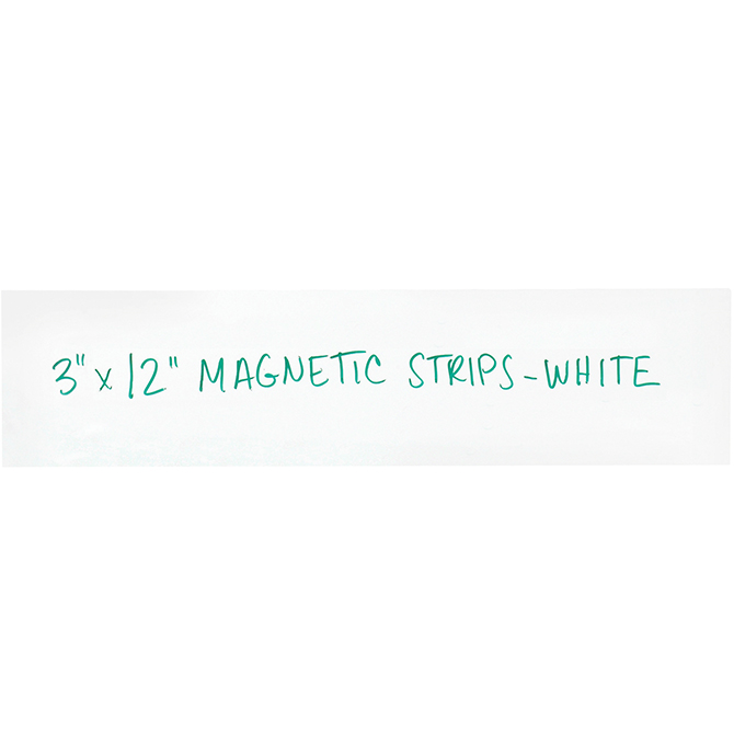 3 X 12" Warehouse Labels - Magnetic Strips, White, 25/Case