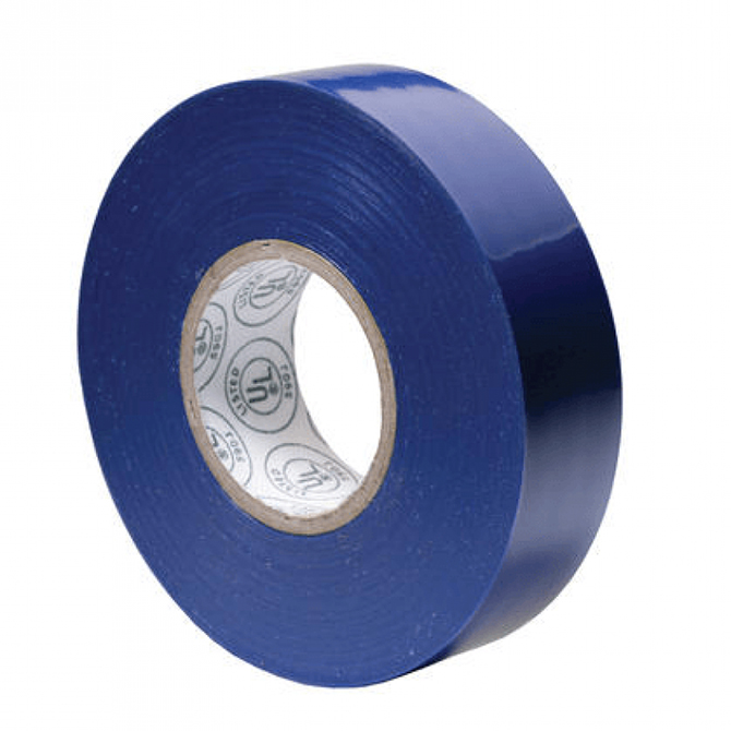 Electrical Tape (El-766AW) - 3/4" X 66 FT., Blue, 10 Rolls/Case
