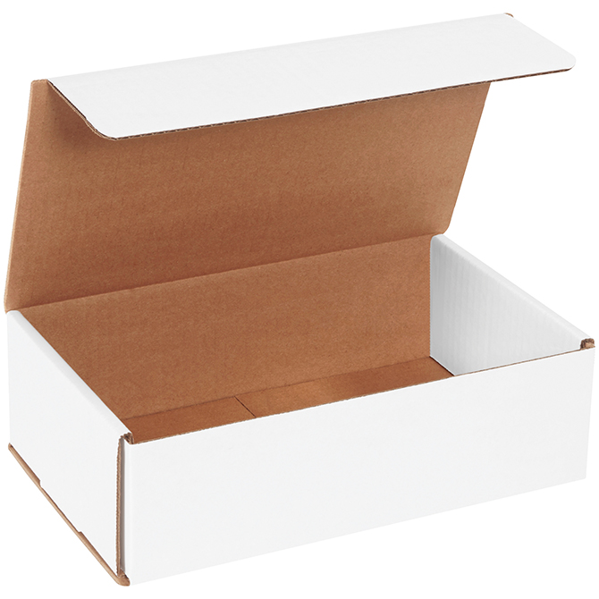 10 X 6 X 3" White Corrugated Mailer, 50 Mailers/Bundle