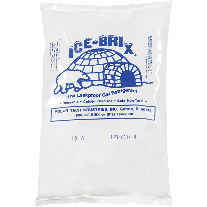 6 X 4 X .75" - 8 OZ. Ice-Brix&trade; Cold Packs, 24 Each/Case
