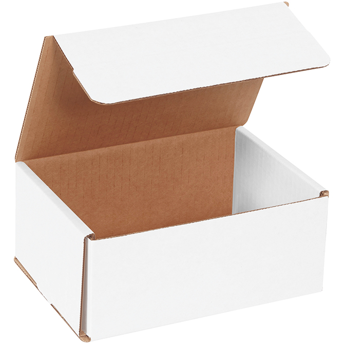 7 X 5 X 3" White Corrugated Mailer, 50 Mailers/Bundle