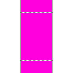4 X 6" Fanfolded Direct Thermal Labels - Perf, Pink, 2000/Stack, 2 Stacks/Case