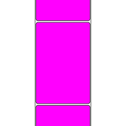 4 X 6" Thermal Transfer Labels - Fluor. Pink, 1000/Roll, 4 Rolls/Case