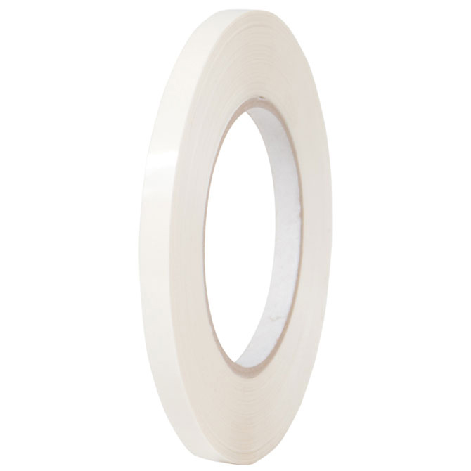 Intertape 600PVC Bag Sealing Tape - 3/8" X 180 Yds., White, 96 Rolls/Case