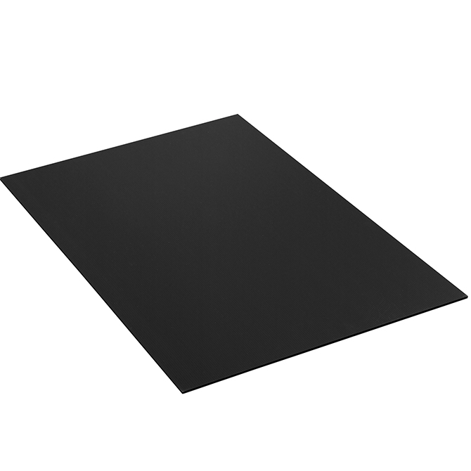 48 X 48" Plastic Corrugated Sh Black, 10/Bundle