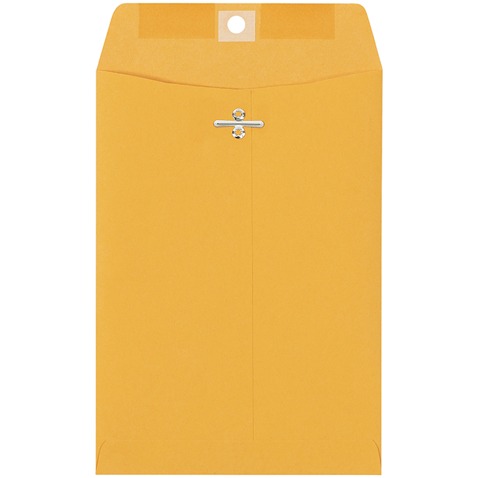 6 X 9" Clasp Envelopes, Kraft, 1000/Case