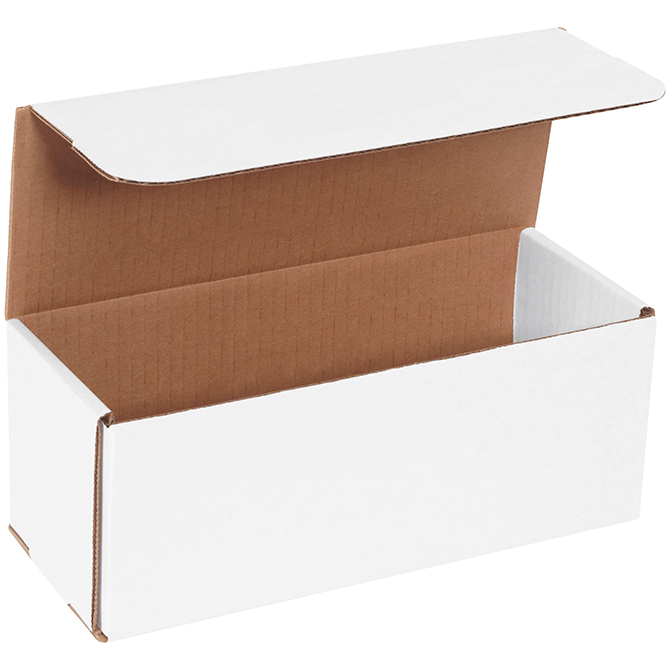 10 X 4 X 4" White Corrugated Mailer, 50 Mailers/Bundle