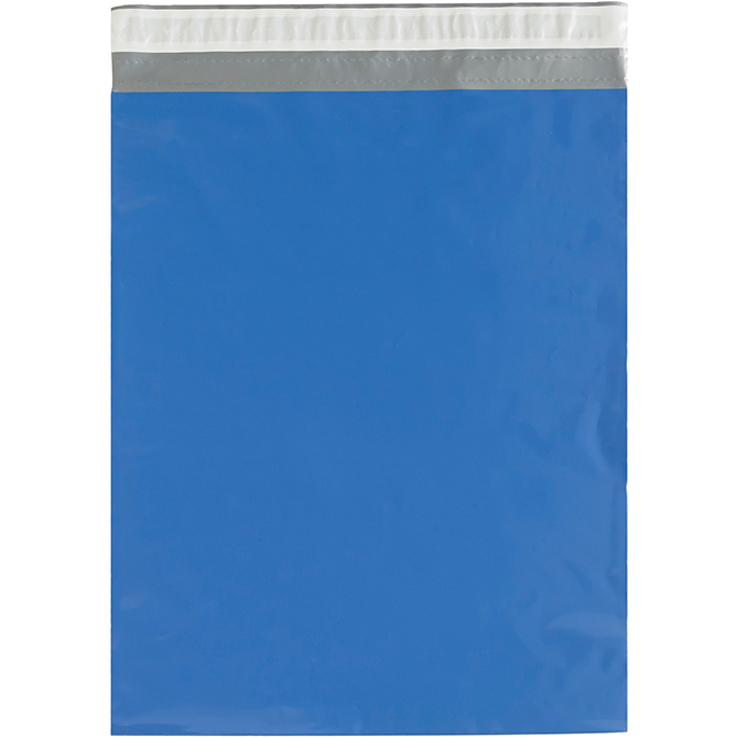 14.5 X 19" Self-Seal Flat Poly Mailer, Blue, 100/Case