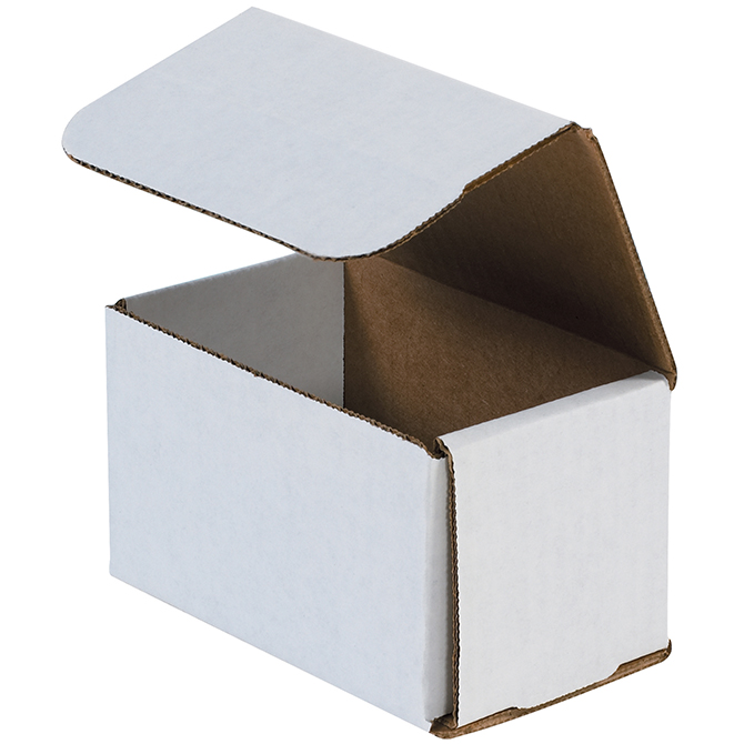 5 X 3 X 3" White Corrugated Mailer, 50 Mailers/Bundle
