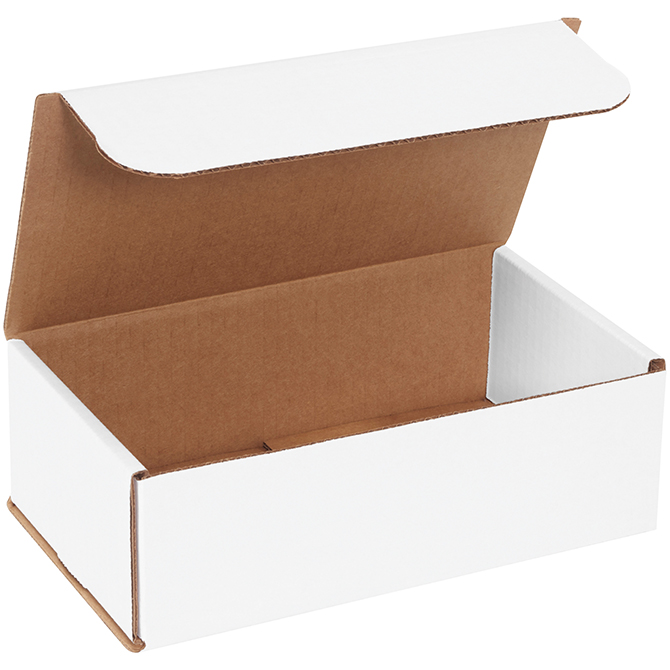 9 X 5 X 3" White Corrugated Mailer, 50 Mailers/Bundle