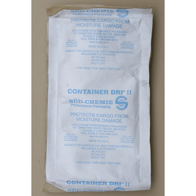 Container Dri II Tyvek, 125 Gram, 5.75 X 10.25", 32 Bags/Case, 25420827648