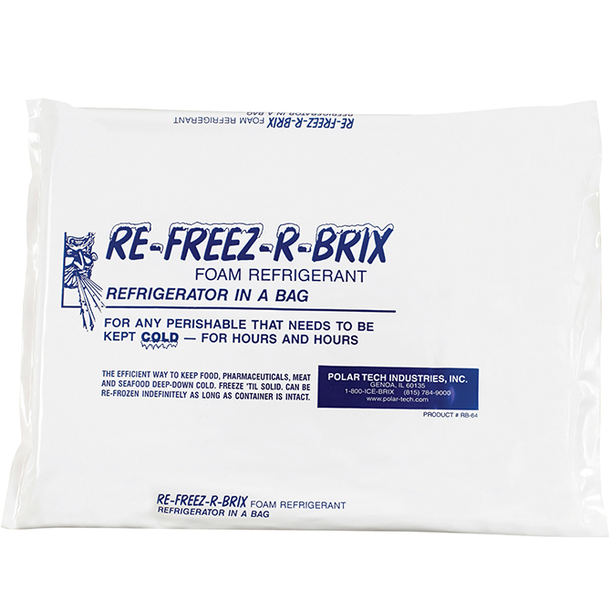 11.25 X 9.25 X 1" - 64 OZ. Re-Freez-R-Brix&trade;