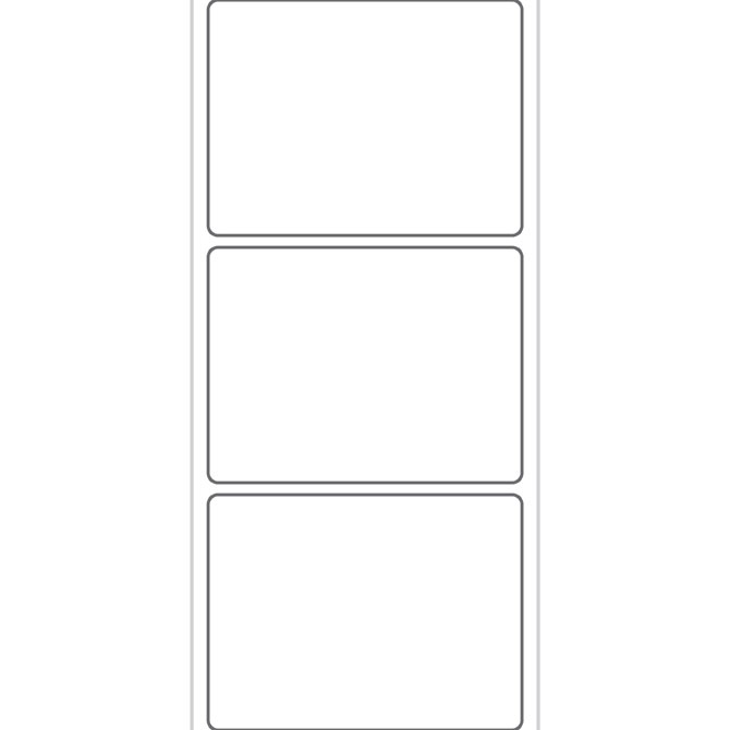 4 X 3" Thermal Transfer Labels - Perf, 2000/Roll, 4 Rolls/Case