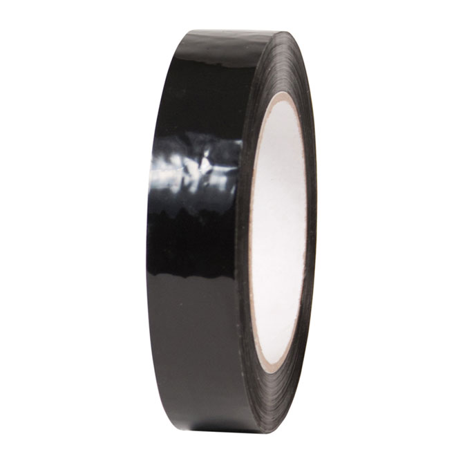 PB2A Carton Sealing Tape - 1" X 110 Yds., 2 MIL, Acrylic, Black, 72 Rolls/Case