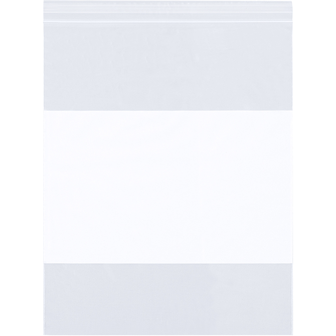 14 X 24" - 6 MIL Reclosable Bags, Write-On Block, 250/CASE