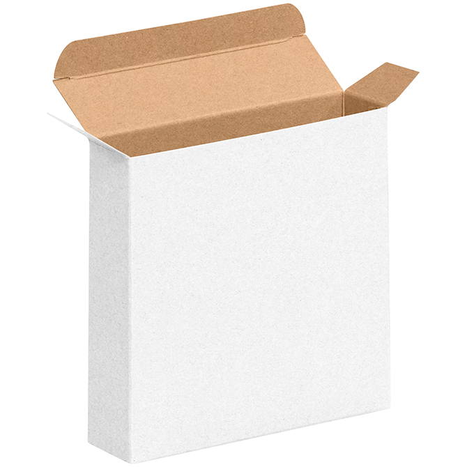 4.5 X 1.875 X 4.5" - .024" Thick Chipboard Box, White, 250/Case