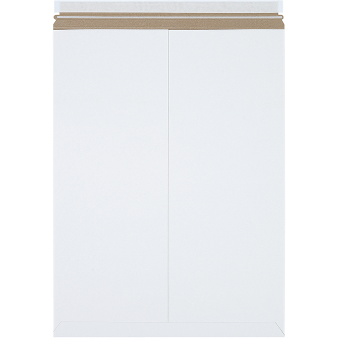 18 X 24" Self-Seal Rigid Flat Mailers, White, 50/Case