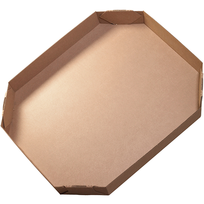 46 X 38 X 6" ECT-32 Octogonal Corrugated Tray / Lid, 5 Lids/Bundle