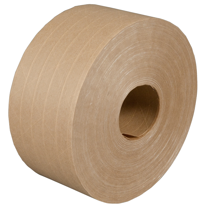Central 240 Reinforced Kraft Paper Tape - 3" X 1000 FT., Kraft, 6 Rolls/Case