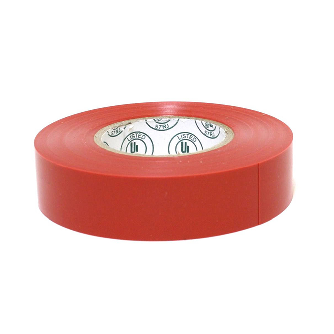 Electrical Tape (El-766AW) - 3/4" X 66 FT., Red, 10 Rolls/Case