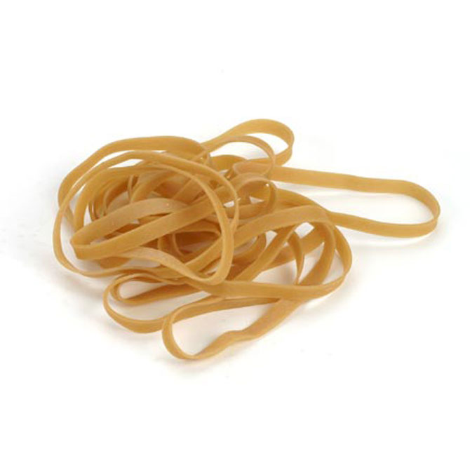 #16 Rubber Band - 1/16 X 2.5", 1 LB./Bag, 25 LBS./Case, (Approx. 43750 Bands/LB.)