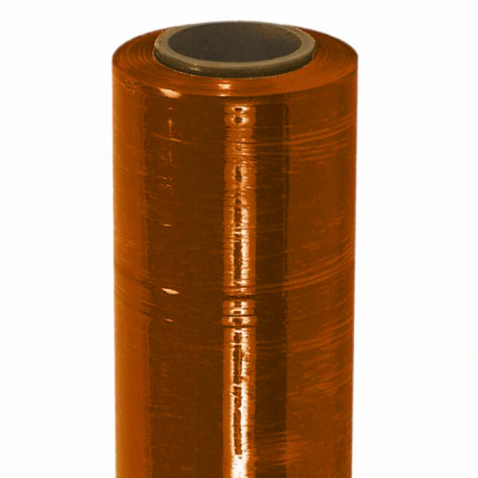Colored Blown Hand Grade Film - Orange, 18", 80 Gauge, 1500 FT., 4 Rolls/Case